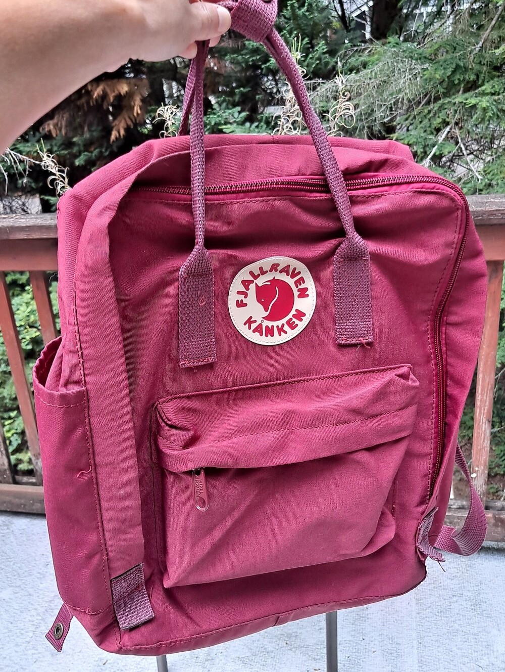 Fjallraven Kanken Candy Apple Red Burgundy Backpack